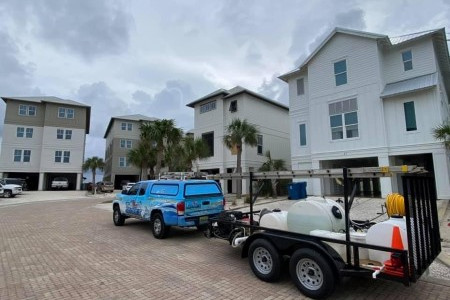 Pressure Washing A House In Gulf Shores, AL