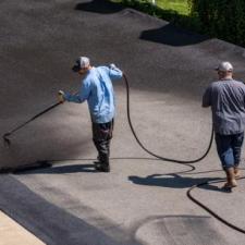 Commercial asphalt sealcoating